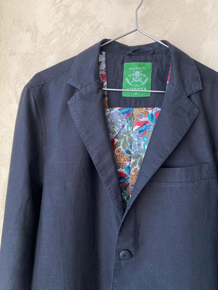 Blazer noir en lin Adrexx M - photo numéro 3