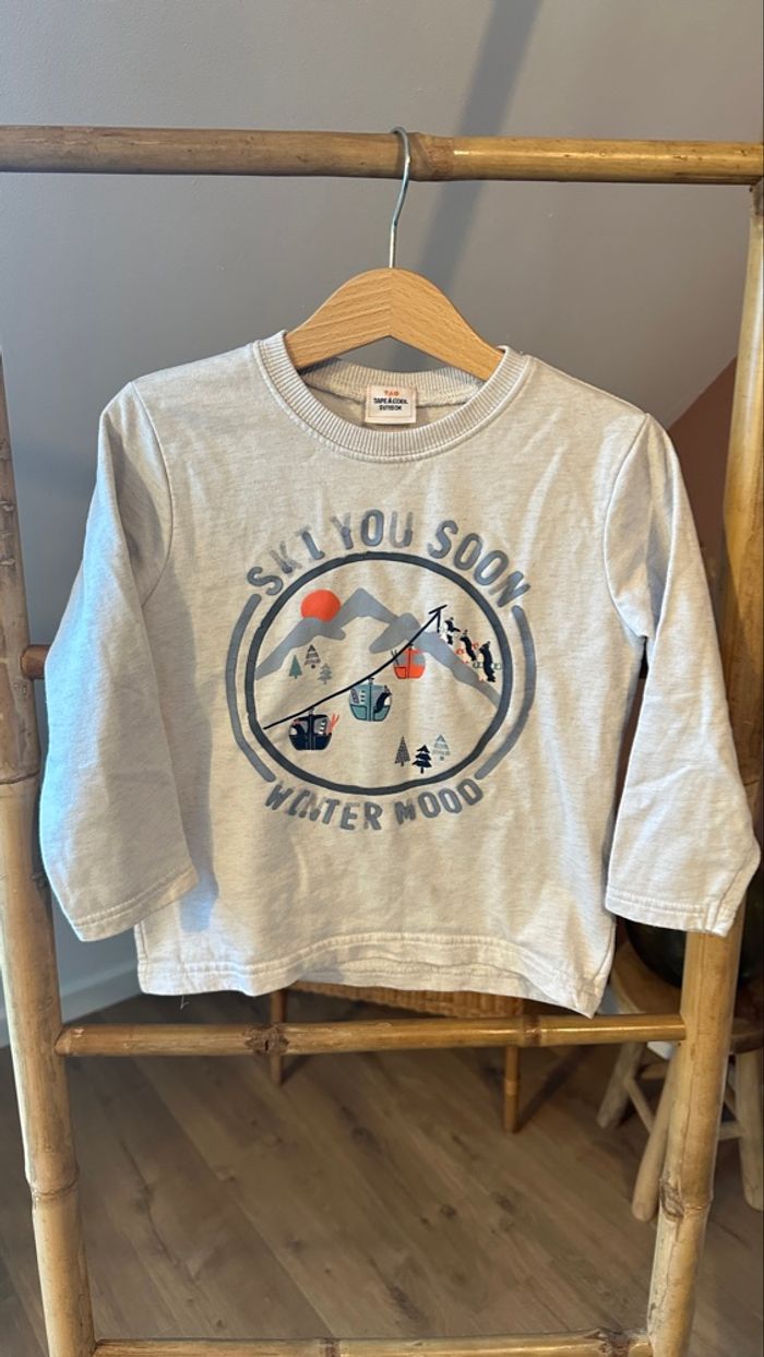 💜 Pyjama deux pièces blanc motif hiver tape à l’œil 5 ans 💜 - photo numéro 7