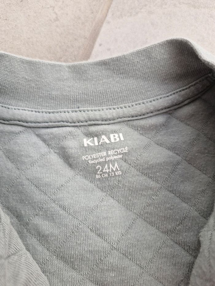 Gilet damassé vert amande Kiabi 24 mois - photo numéro 2