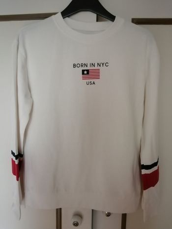 Sweat blanc kiabi taille S