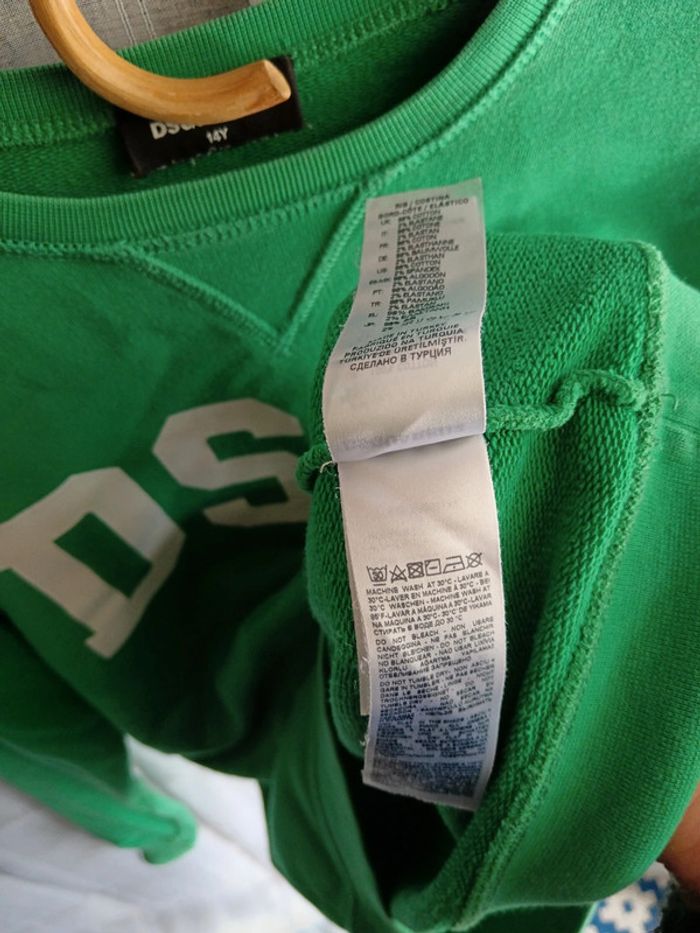 Sweat vert | Dsquared2 | 14ans - photo numéro 7