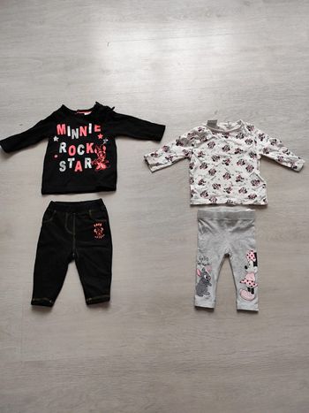 2 ensembles Minnie 3 mois