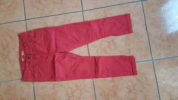 Jeans à pression fille rouge 10 ans Kids