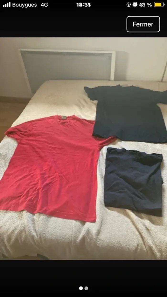 Lot de 3 t-shirts hommes L impact