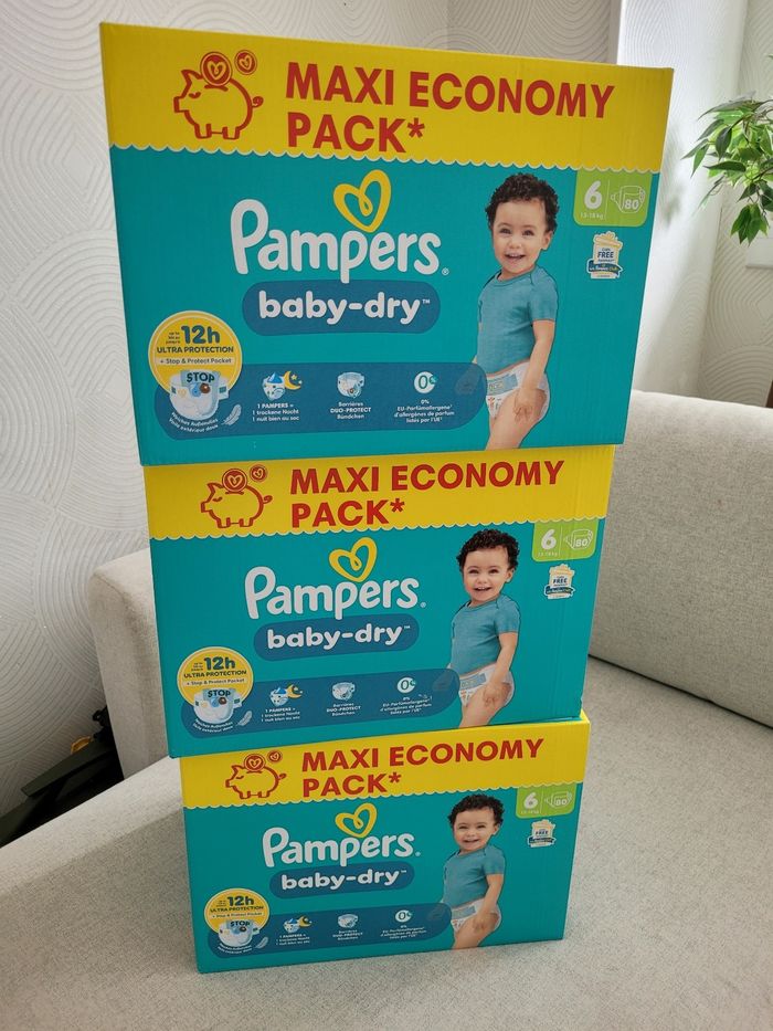 Couche pampers taille 6