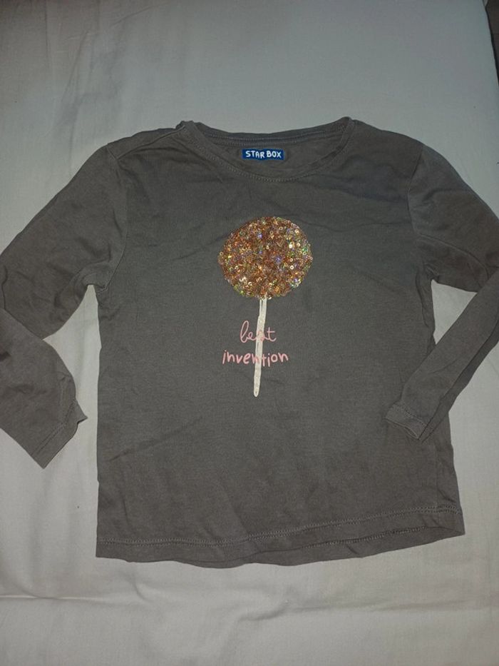 Magnifique t shirt manches longues 4 ans fille