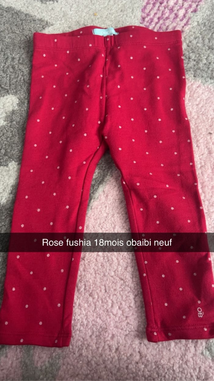 Lot de 10 pantalons et leeging obaibi et kiabi 18mois 80-82cm - photo numéro 9