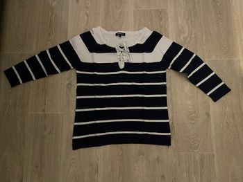 Pull rayon marin Morgan taille M en excellent état