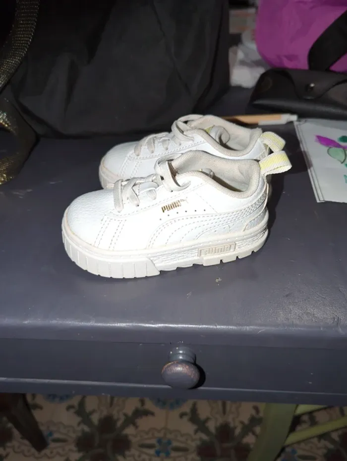 Baskets Puma blanches - photo numéro 2