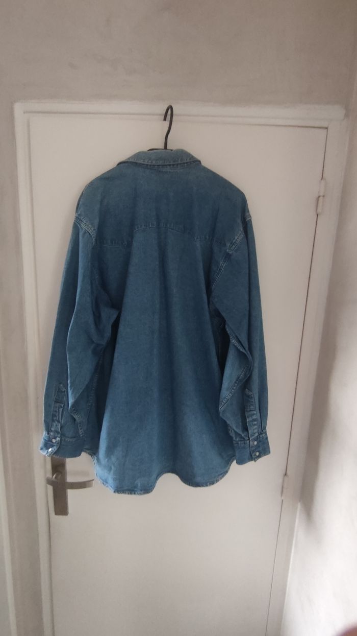 Chemise homme en jean taille L - photo numéro 8