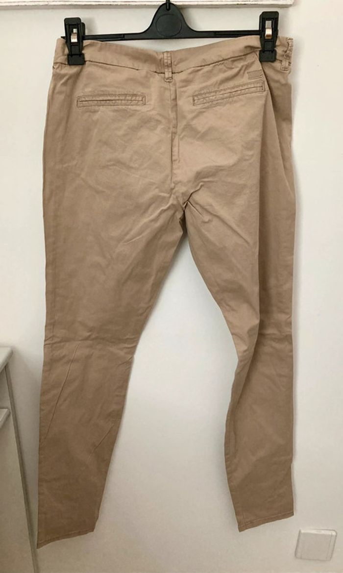 Pantalon chino marron beige Only taille 40 - photo numéro 2