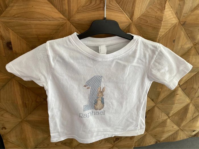 Tee-shirt Pierre Lapin prénom Raphaël