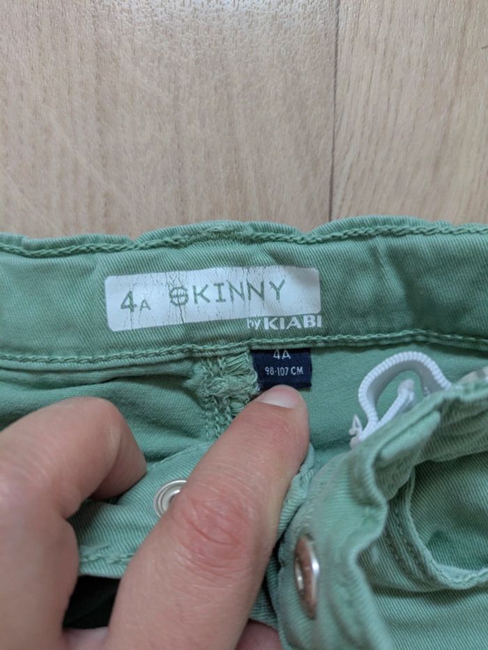Jeans skinny vert Kiabi 4 ans - photo numéro 3