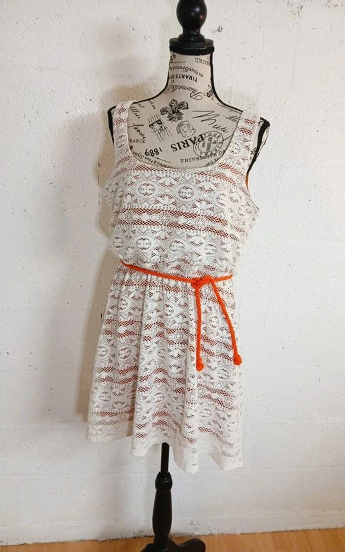 🧡 Robe doublée style broderie anglaise – Trixxi – Taille XL – Très bon état - photo numéro 7