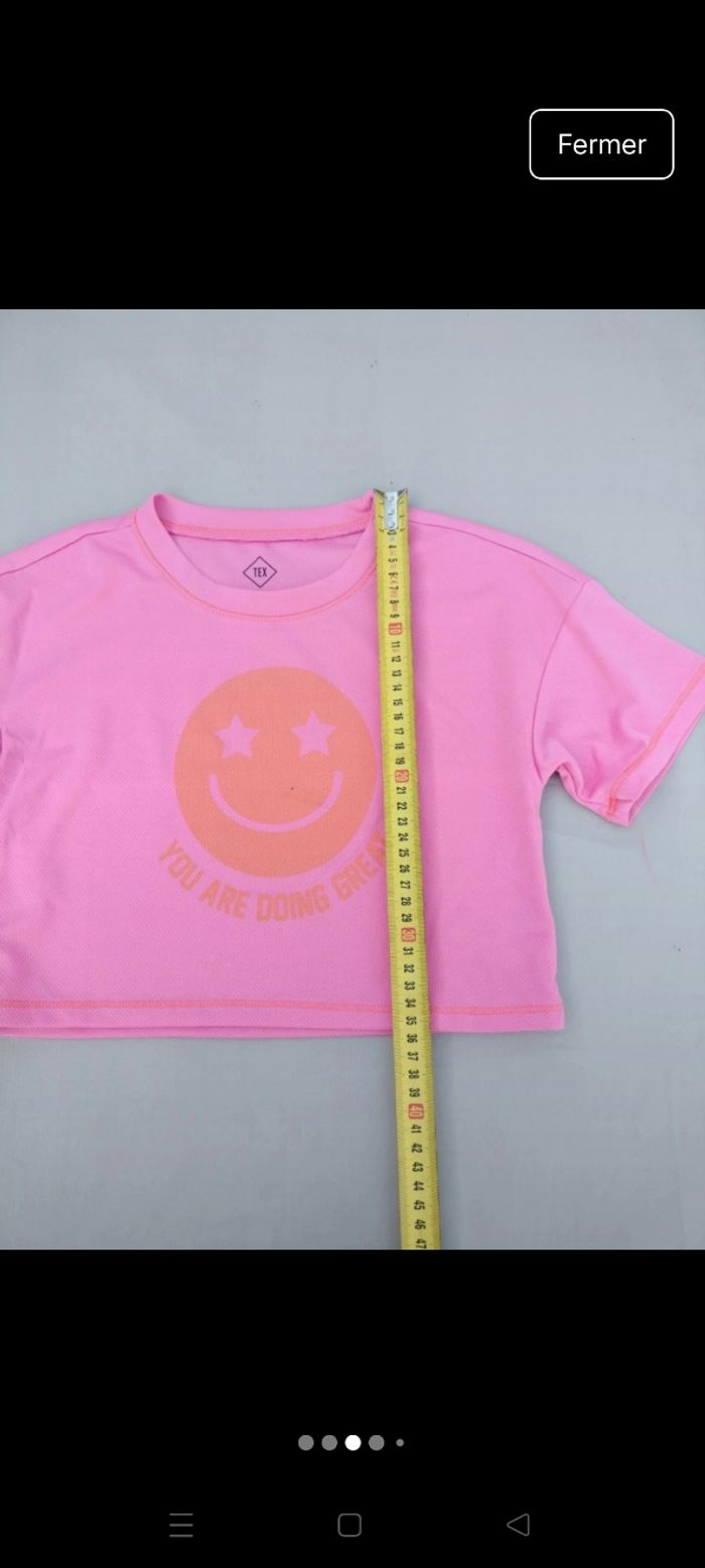 T-shirt rose - photo numéro 3