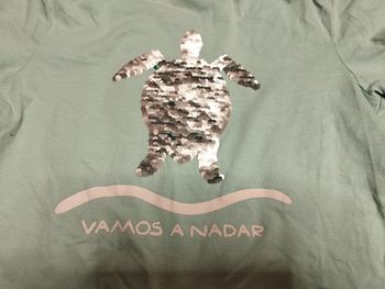 T-shirt 100 pour 100 coton à Sequins magics