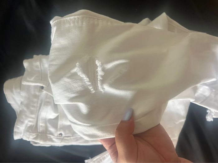 Jean skinny blanc taille haute cache cache taille 38 - photo numéro 3