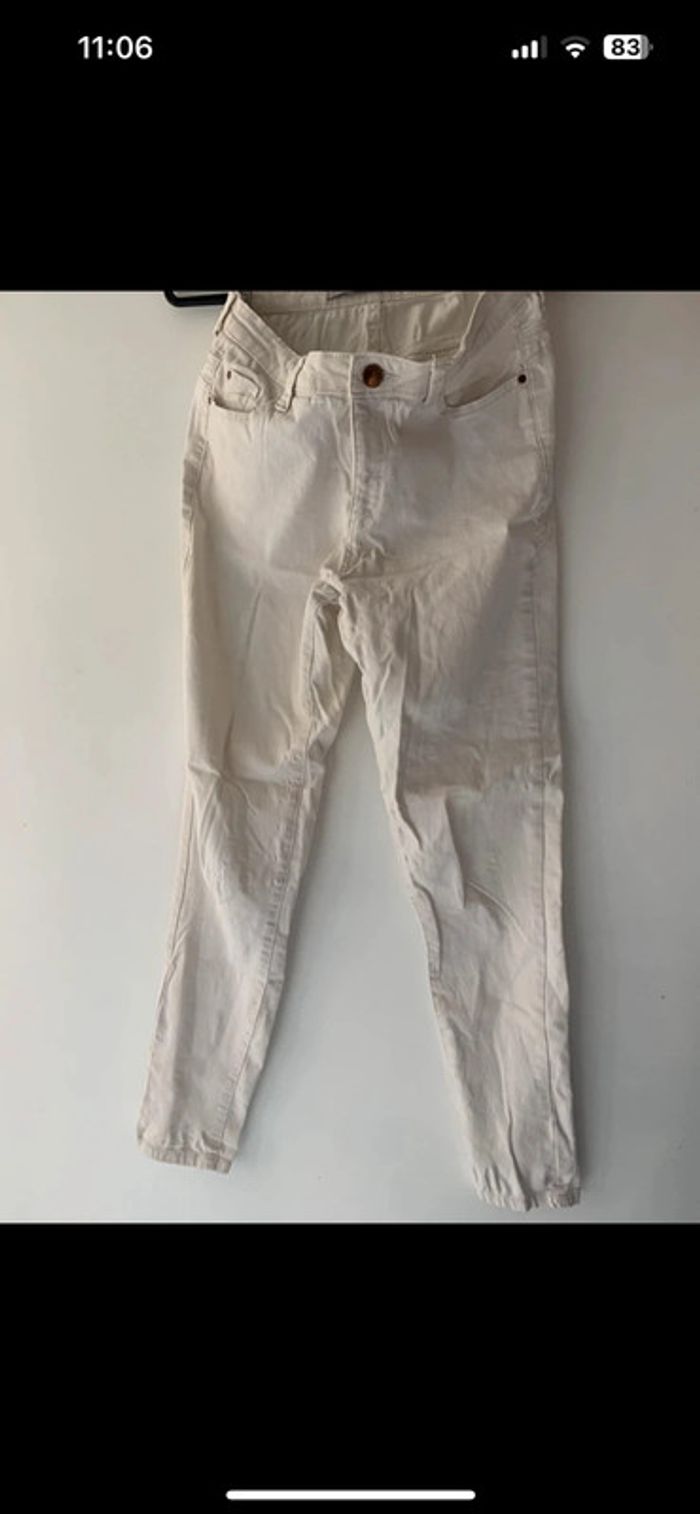 Jean blanc Denim&Co