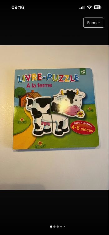 Livre puzzle à la ferme 