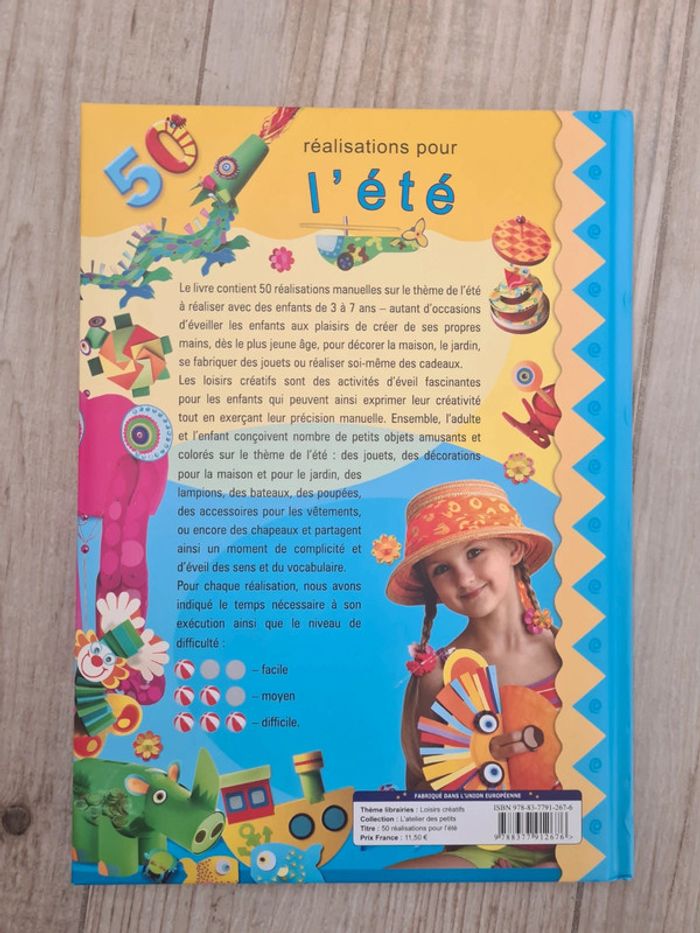Livre loisirs créatifs 50 réalisations pour l'été - photo numéro 2