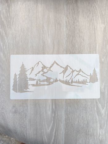 Pochoir montagnes