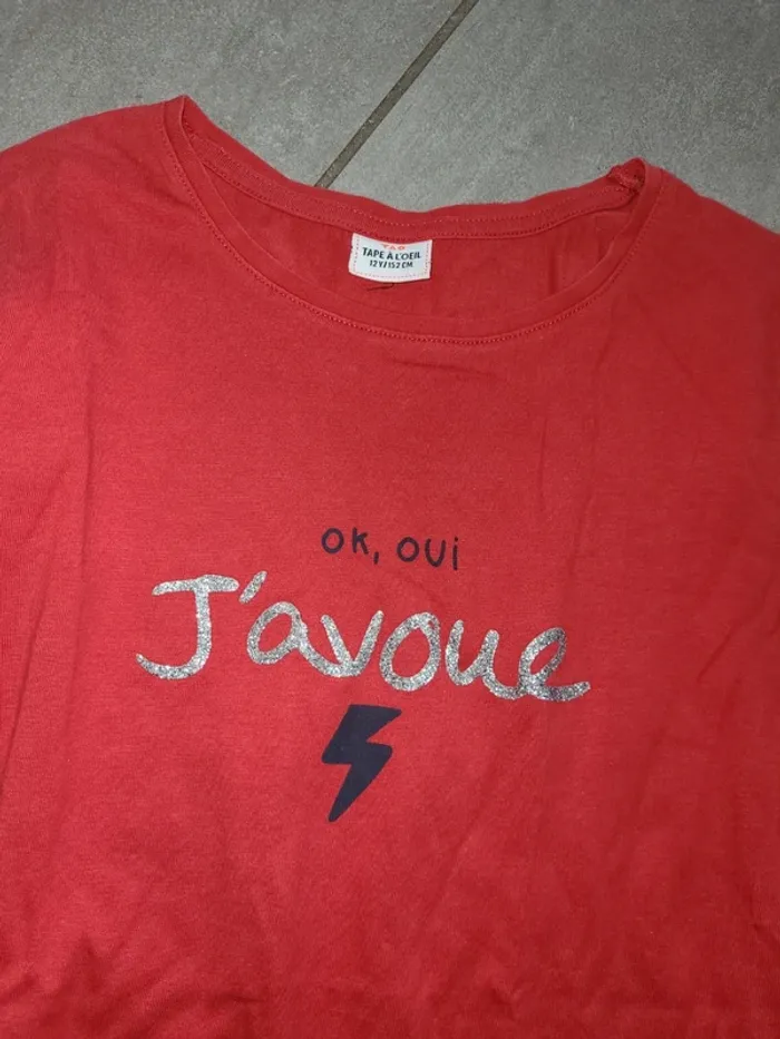 T shirt tape à l œil 12 ans - photo numéro 2