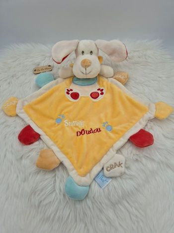 Doudou plat Chien Super Doudou Baby Nat BN215