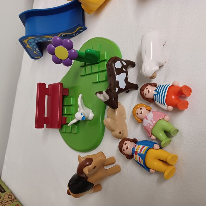 lot parc animaliert 6963+ aire de jeux 6748 complet playmobil 123 - photo numéro 6