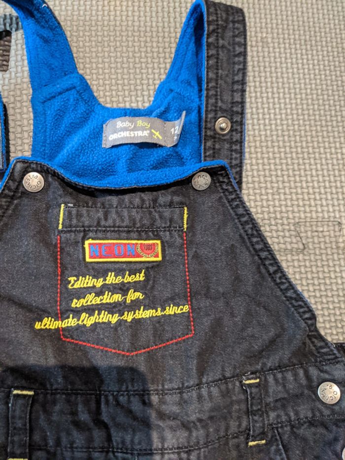 Salopette fourré polaire orchestra 12 mois - photo numéro 2