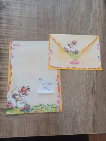Papier à lettre Diddl 190 2,30€