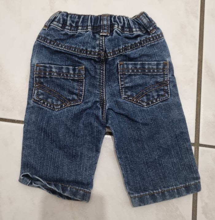 pantalon en jean bleu garçon kitchoun taille 1 mois - photo numéro 3