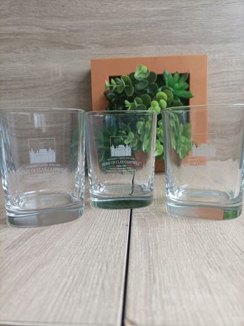 Lot 3 verres Clan Campbell 