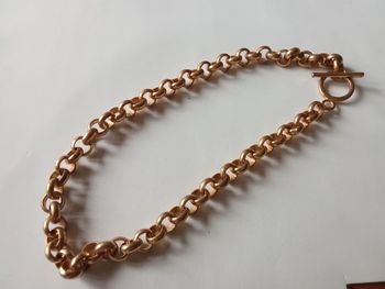 Collier court - grosse chaine dorée