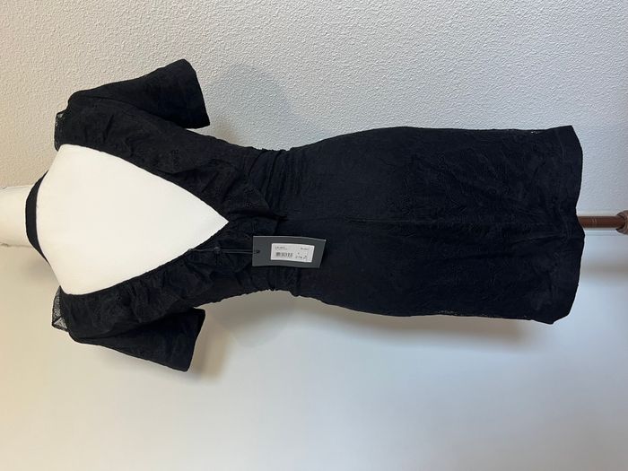 🖤 Robe noire dos nu à volants – The Kooples – Collection capsule Moonlight – Taille S (neuve avec é - photo numéro 3