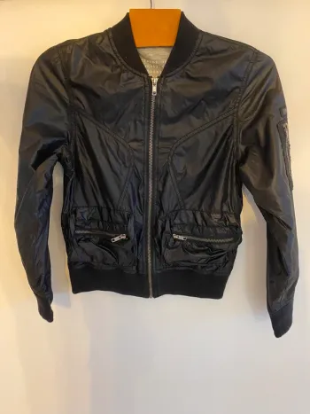 Veste zippé imperméable ikks noir
