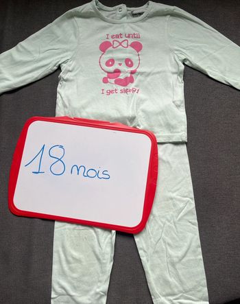 Pyjama léger 2 pièces 18 mois