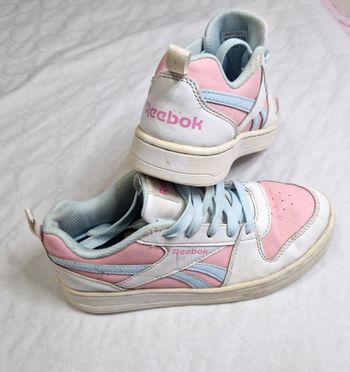 Basket / sneakers  , femme / fille  , Reebok  , Royal prime  , blanche et rose  , taille 35