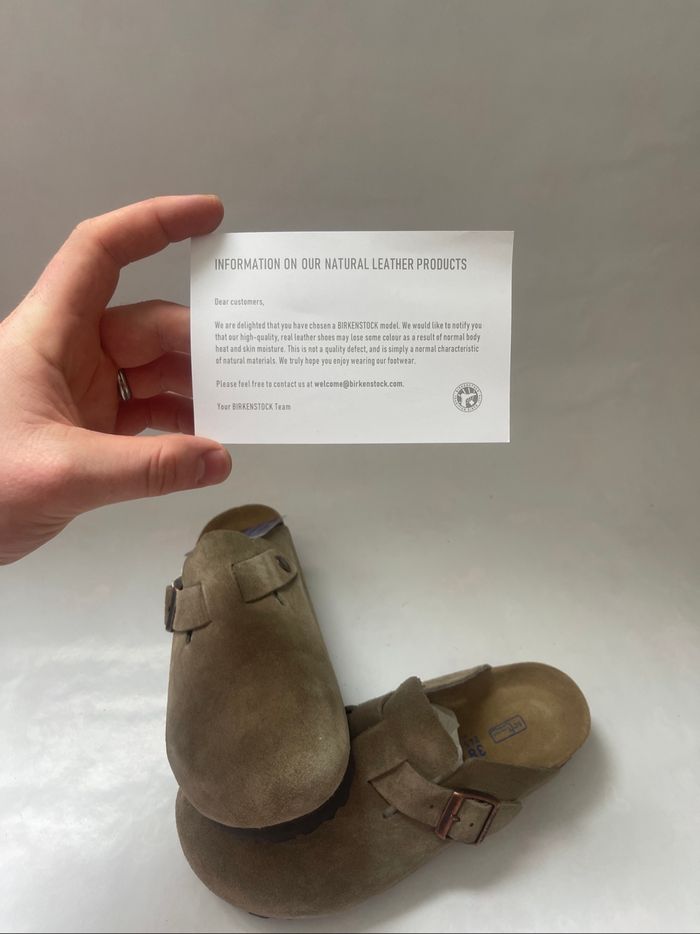 Birkenstock Boston Taupe Taille 38 - photo numéro 7