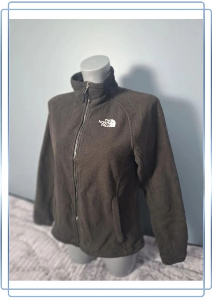 Veste polaire full zip the north face femme / taille S / noire / logo brodé - photo numéro 6