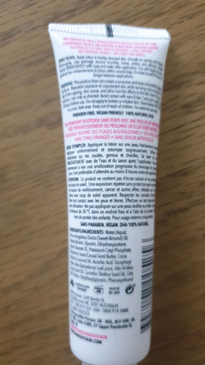 Neuf lot Marque Minetan exfoliant corps et autobrozant - photo numéro 5