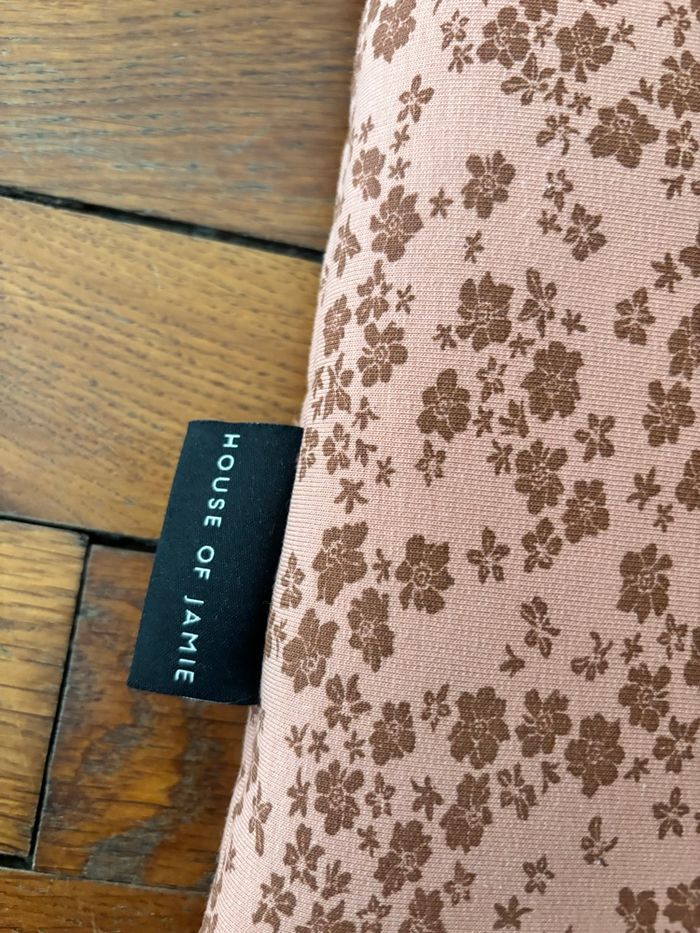 Tour de lit en coton fleurie