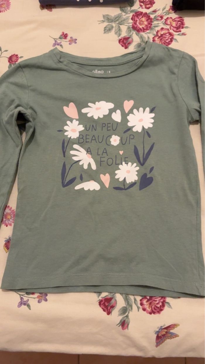 Lot de 4 tee shirt manche longue