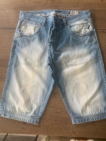 Bermuda jean’s délavé 