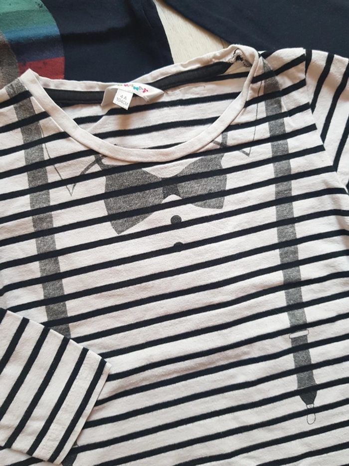 Lot de 3 tee shirts manches longues garçon 4ans - photo numéro 2