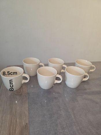 Lots de 6 tasses