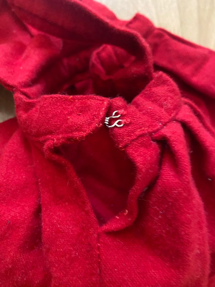 Robe salopette laine rouge 18-24 mois - photo numéro 5