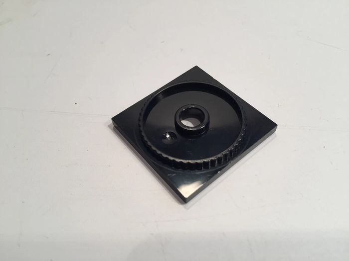 lot x2 Plateau noir tournant 4x4 Base carrée Verrouillable 61485 pièce détachée lego #A14 - photo numéro 3