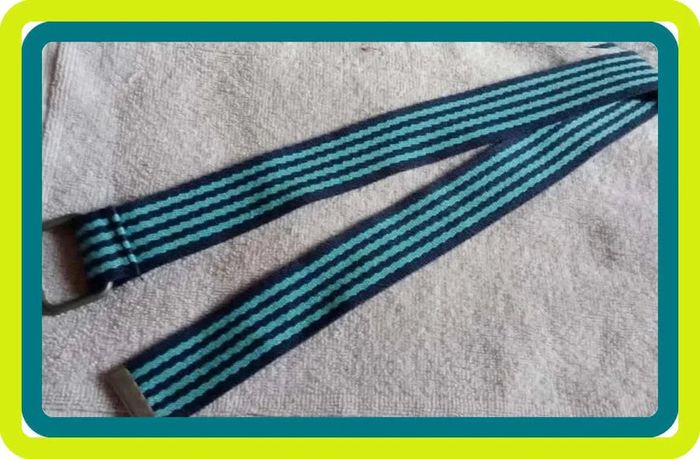 Ceinture enfant bleu marine turquoise Taille 69 cm - photo numéro 1
