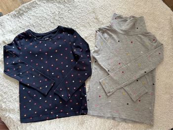 Lot 2 tee shirt manches longues h&m
