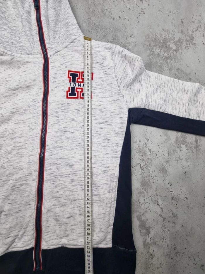Sweat zippé gris Tommy Hilfiger S Femme (mesures en photos) - photo numéro 5